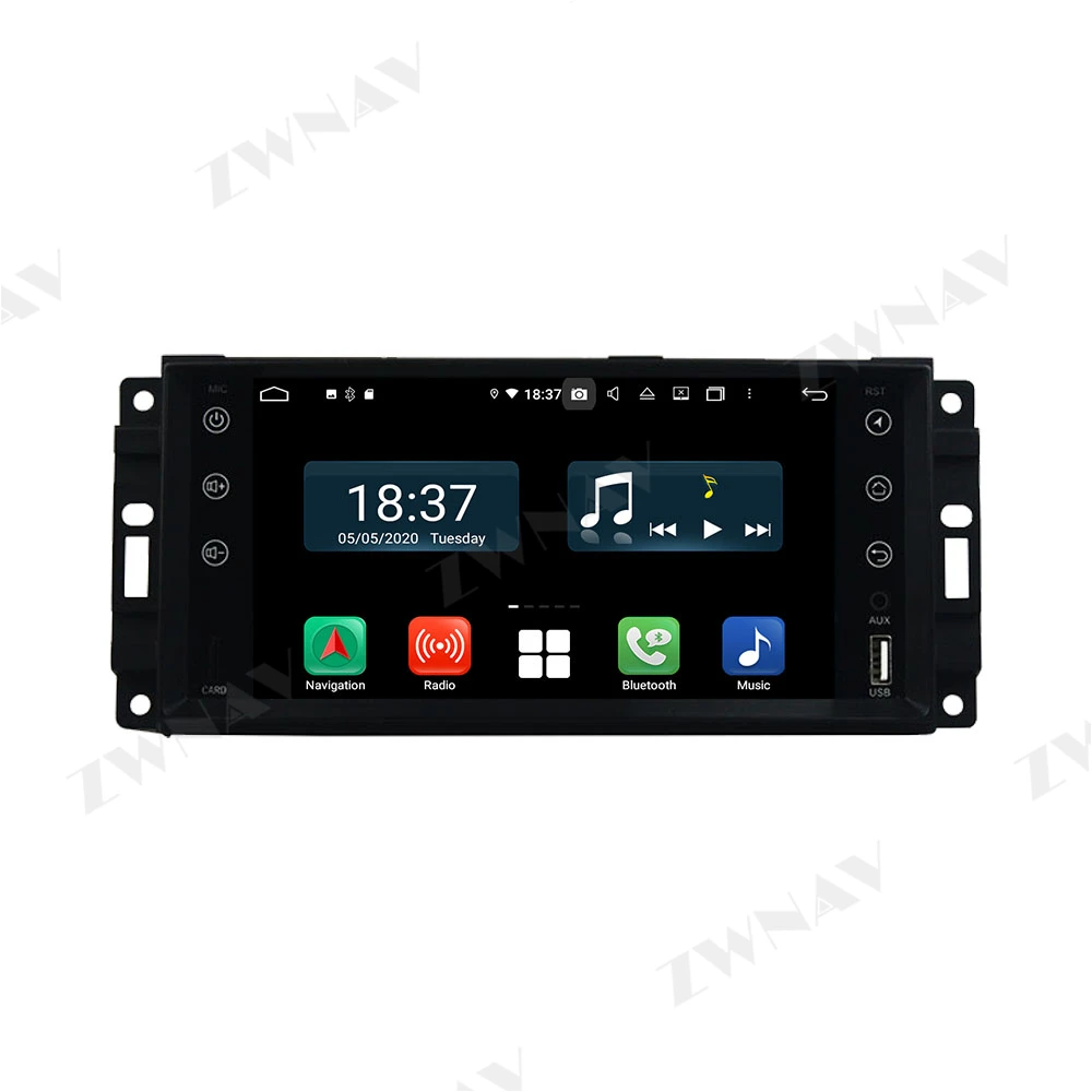 128G Carplay Android10 skærmen Mms-DVD Afspiller til Jeep Compass Wrangler universal bil GPS Navi Auto Radio Stereo Head unit