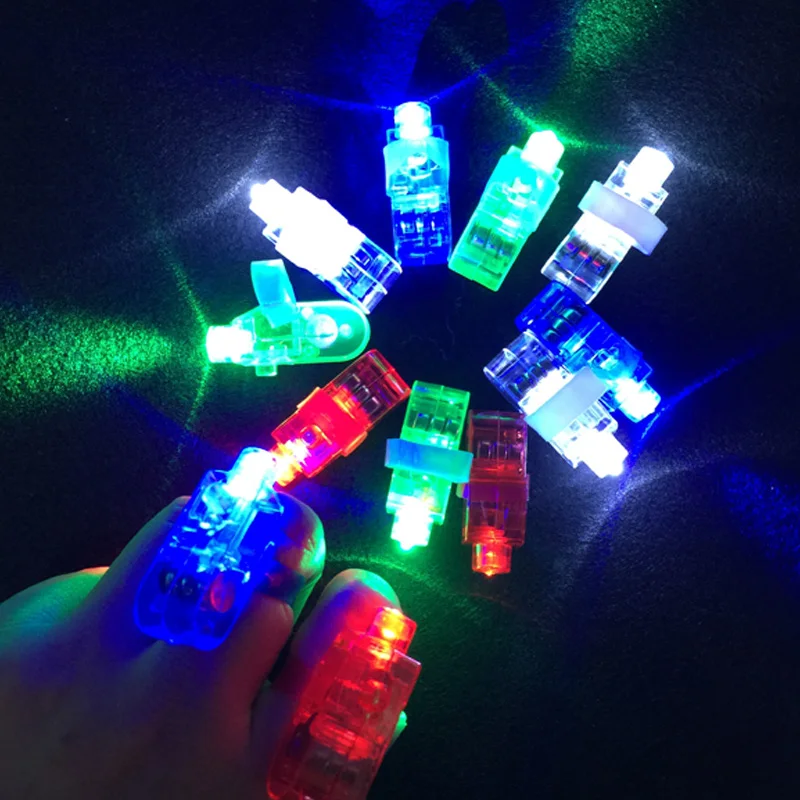 100PCS Finger Lys Parti Ledet Skinnende Neon Stick Bjælker Led-Ring Lysende Toy Skær Skinner Festlig Party Levering af DJ-Show Dans LED