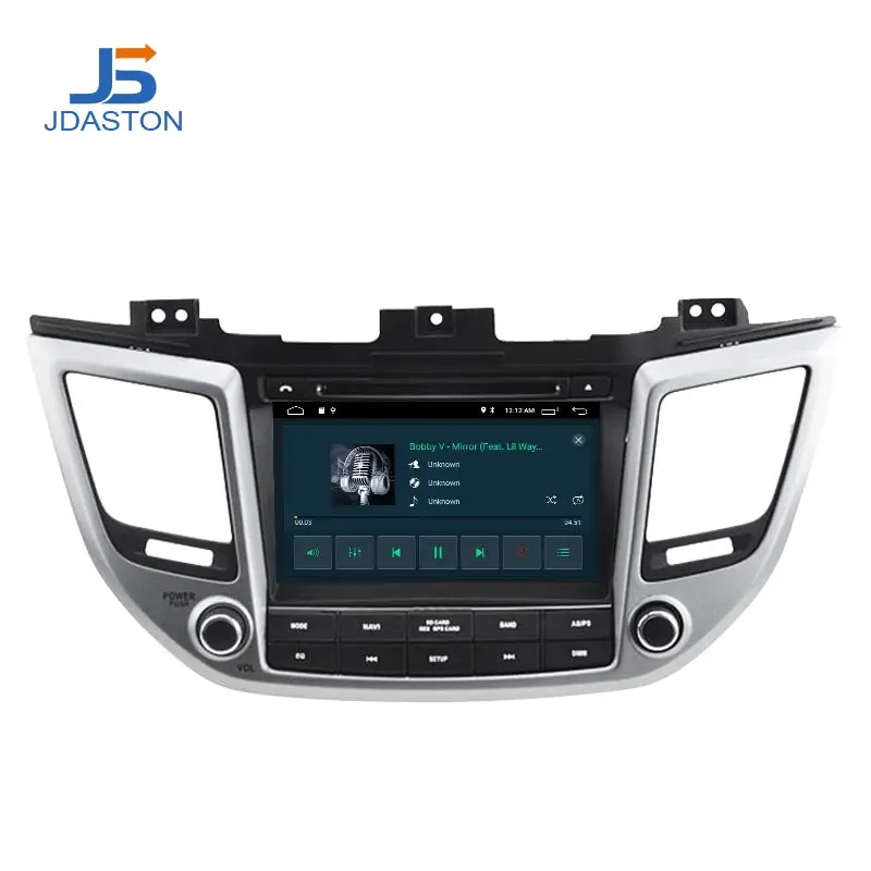 JDASTON Android 10.0 Bil DVD-Afspiller For Hyundai Tucson/IX35 2016 2017 Mms-GPS Navigation 2 Din Bil Radio Audio WIFI