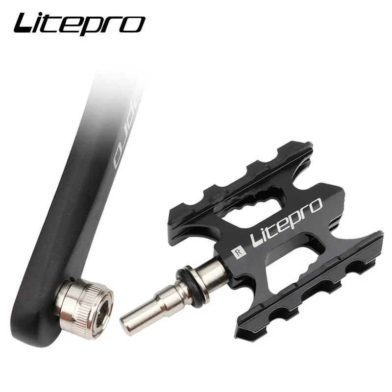 Litepro cykel quick slip pedalen ultra-let aluminium legering foldecykel MTB cykel, non-slip for brompton-cykel