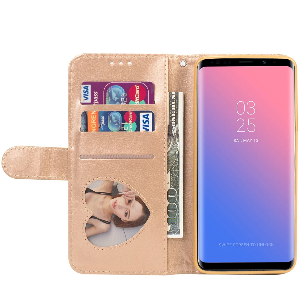 Egnet til Samsung Galaxy S10 S10E S10 5G S20 Ultra Kort Tegnebog, Mobiltelefon Sag S6 S7 Kant S8 S9 Plus Flip Zip-Clip Læder taske