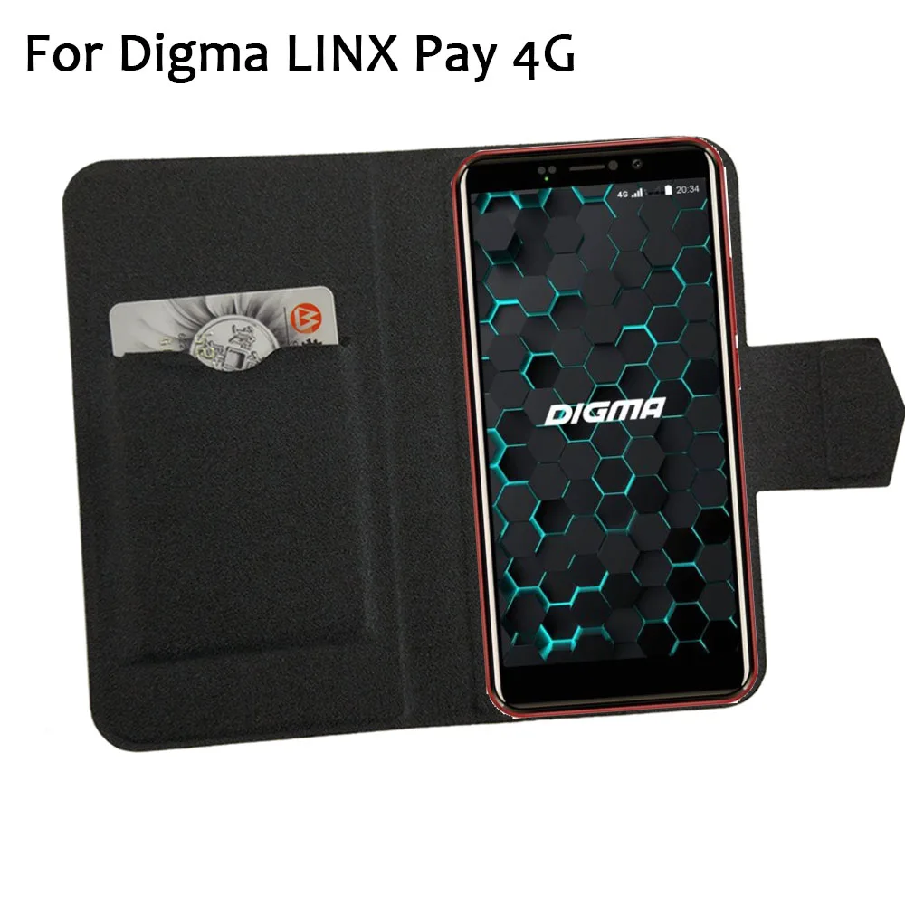 5 Farver Hot! Digma LINX Betale 4G Tilfælde Telefonen Læder Cover,Fabrik Beskyttende Fuld Klip-Stand Læder Telefon Shell Tilfælde