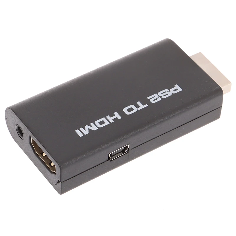 PS2 Til HDMI-Audio-Video-Kabel AV-Adapter Omformer W/3.5 mm Lyd Udgang Til HDTV