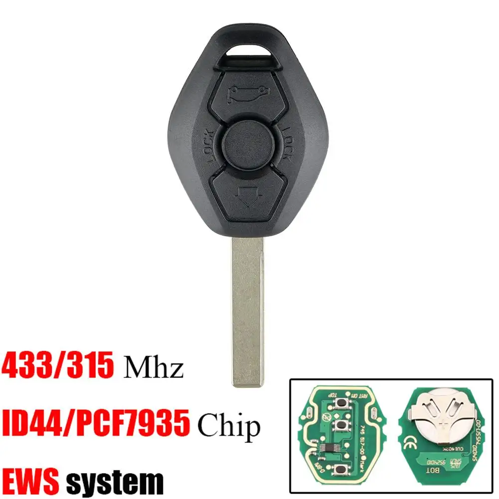 1PC Bil Fjernbetjeningen For EWS-Serien ID44 PCF7935 Chip Keyless Entry-Senderen