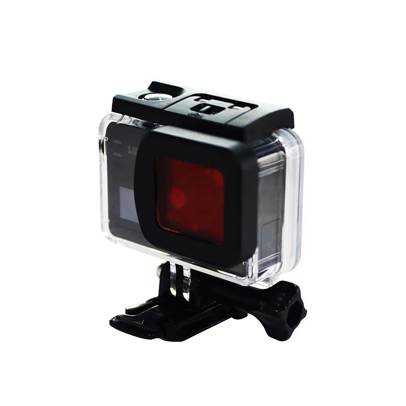 Original SJCAM SJ8 Pro Dive Filter Vandtæt Boliger Tilfælde Linse Rødt Filter til Beskyttelse For SJCAM SJ8 Luft / Plus-Action-Kamera