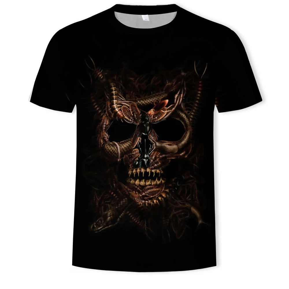 Hot sell science fiction-thriller Predator-serien kortærmet T-shirt 3D-print cool casual kortærmet sommer top åndbar Tshirt
