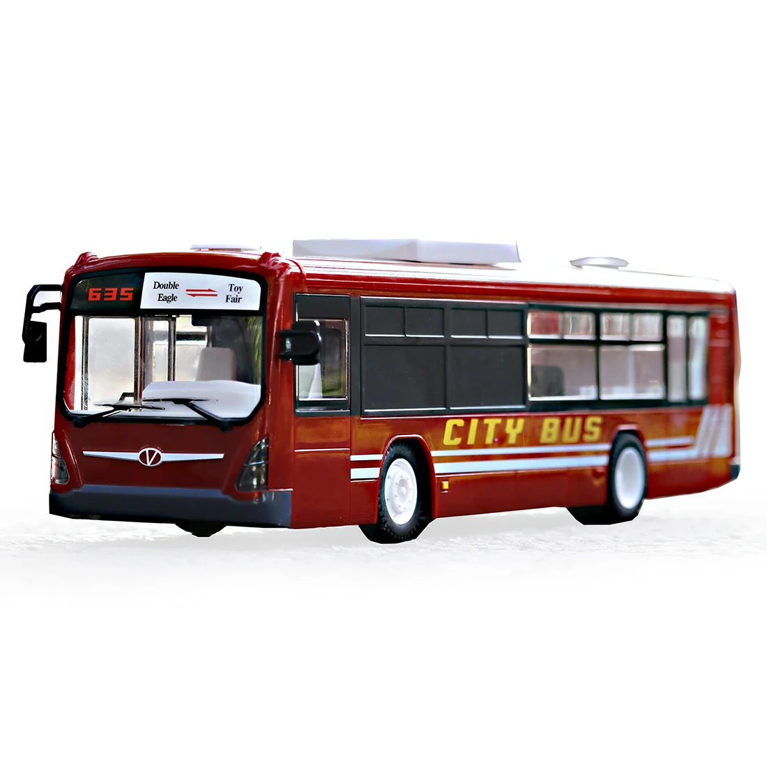 2,4 G RC-Bil, Bus City Express Model RC Toy Bil Med Realistisk Lys Og Lyd - Rød