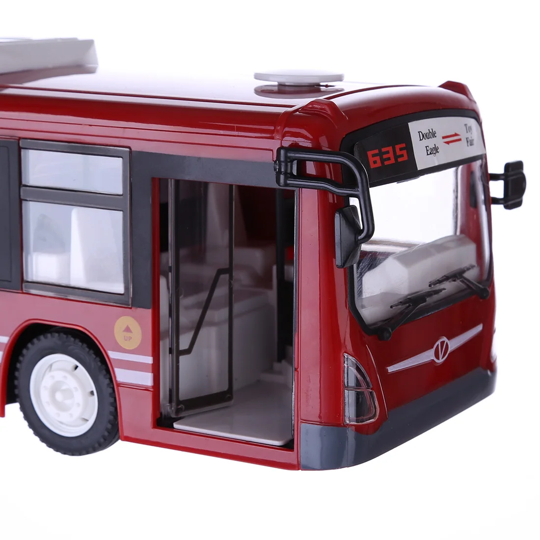 2,4 G RC-Bil, Bus City Express Model RC Toy Bil Med Realistisk Lys Og Lyd - Rød