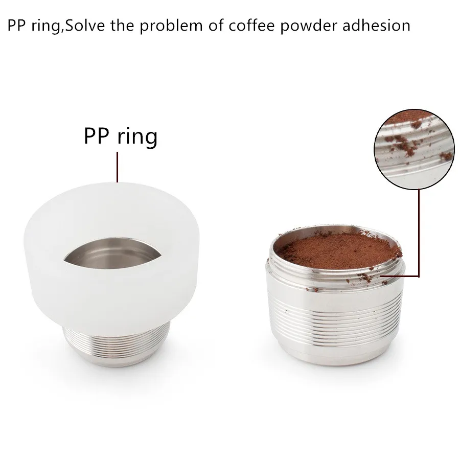 Capsulone/fit for illy X Y Kaffemaskine kaffefaciliteter/RUSTFRIT STÅL Metal Genopfyldning Genanvendelige kapsel passer til illy kapsel pod cup