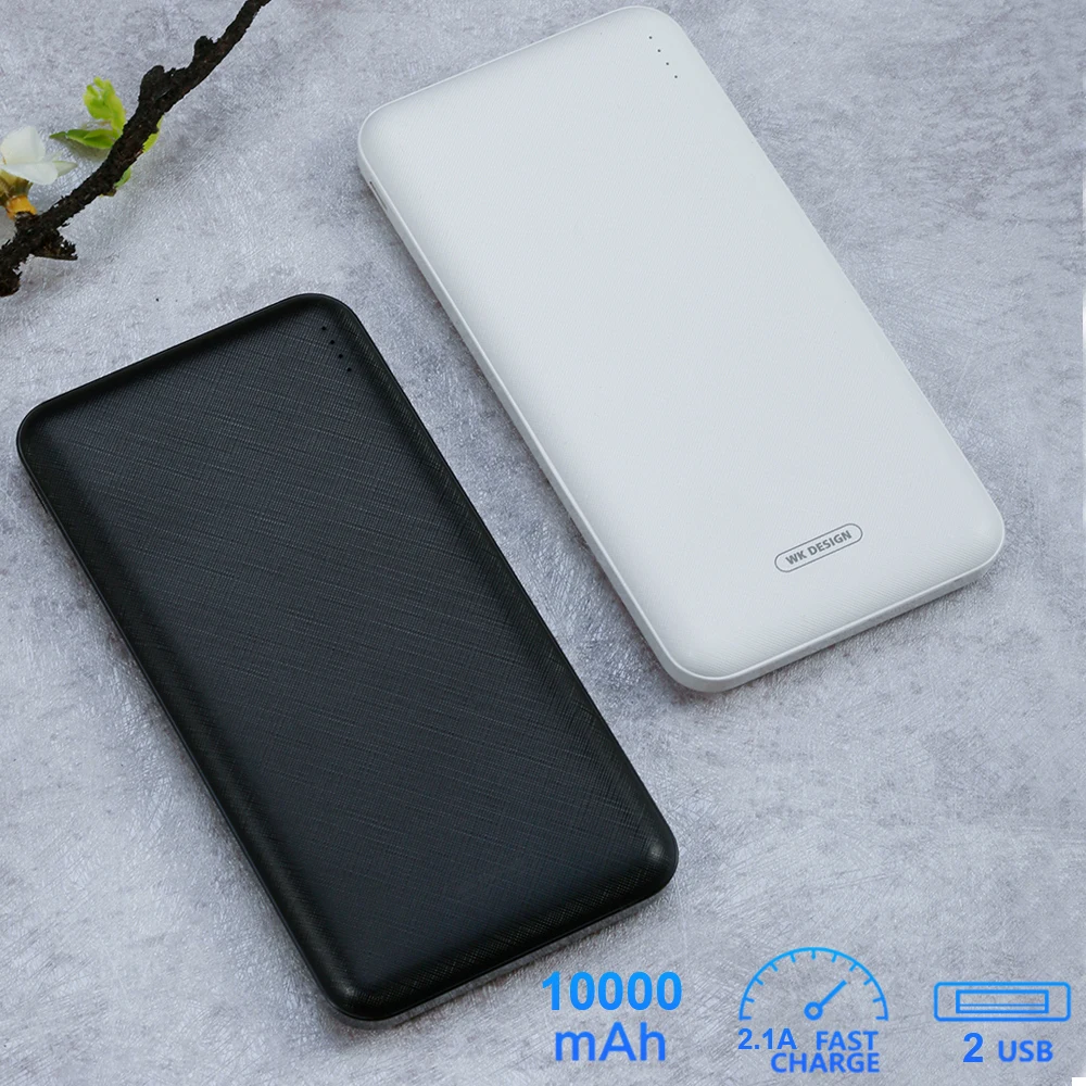 WK Mini Power Bank 10000mAh Powerbank til Xiaomi Power Bank Poverbank Strømforsyning Ekstern Batteri til iPhone Tilbehør