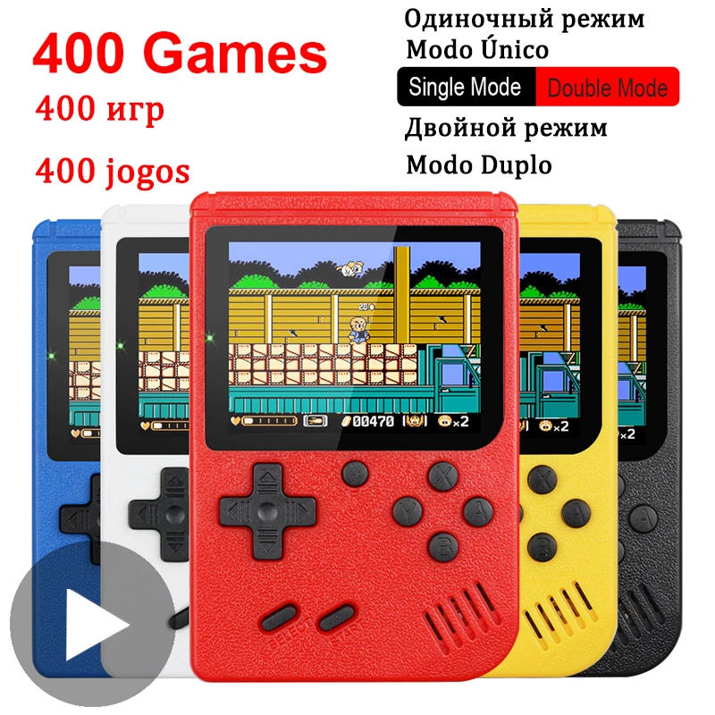 400 i 1 8 Bit Bærbare Håndholdte Retro Video Spil Konsol Spiller Gaming Portatil Mini Arkade Videospil Maskine 8bit håndholdt