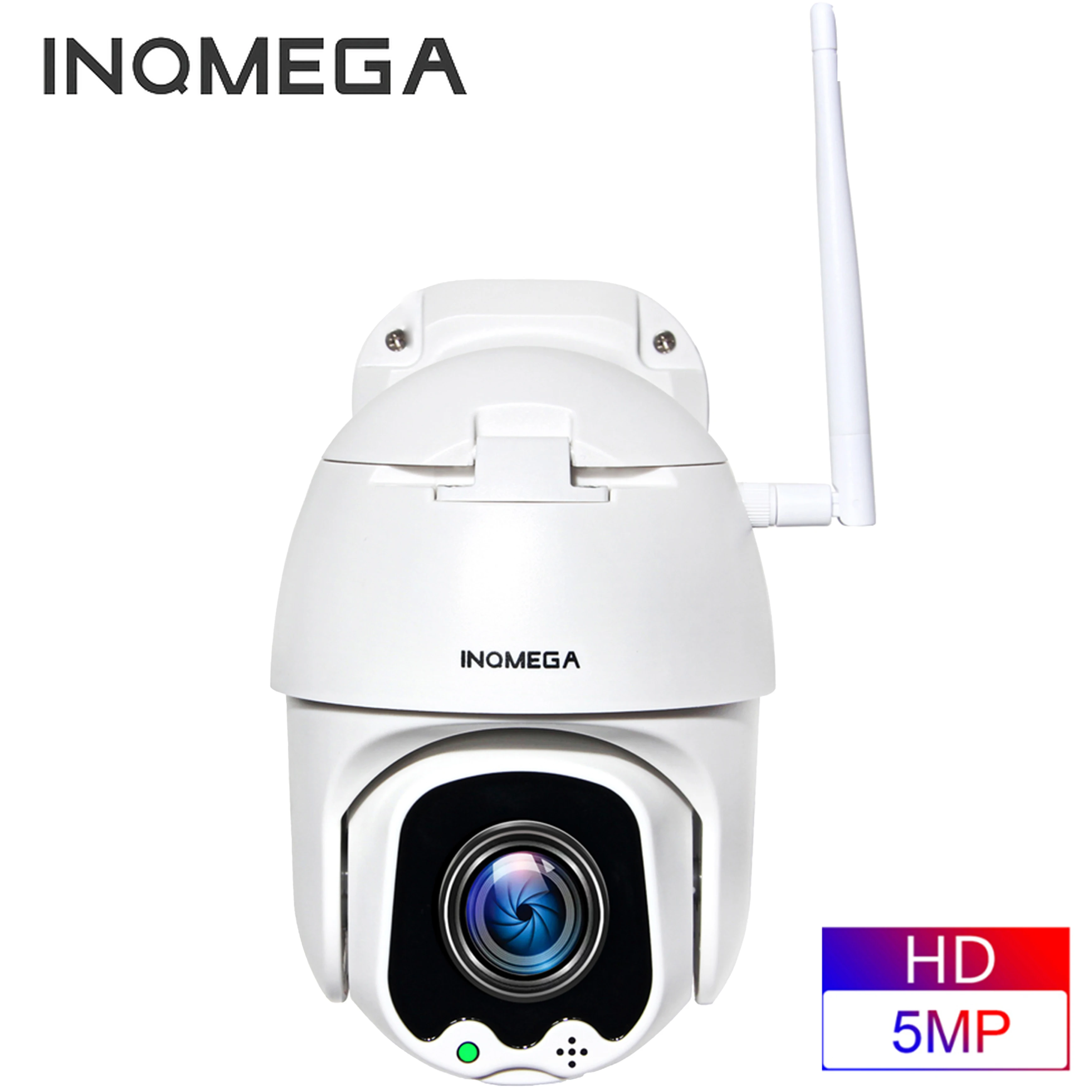 INQMEGA 5MP FHD PTZ Intelligent Overvågning IP-Speed Dome Kamera WiFi Wireless 4X Digital ZOOMOutdoor Sikkerhed Vandtæt CCTV Kamera
