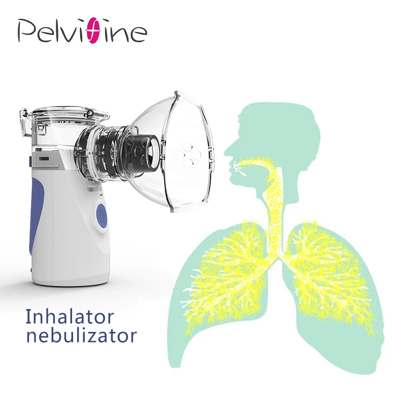 Pelvifine Håndholdte Damp Inhalator Bærbare Personlige Ultralyd Nebulizer Kølige Tåge Inhalator kit Ideel For Børn, Voksne Brug i Hjemmet