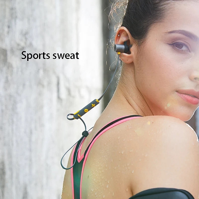 PLEXTONE BX343 Bluetooth-Headset, Bluetooth 4.1 Sport netic Suge Vandtæt In-Ear Dual BatteryWireless Headset