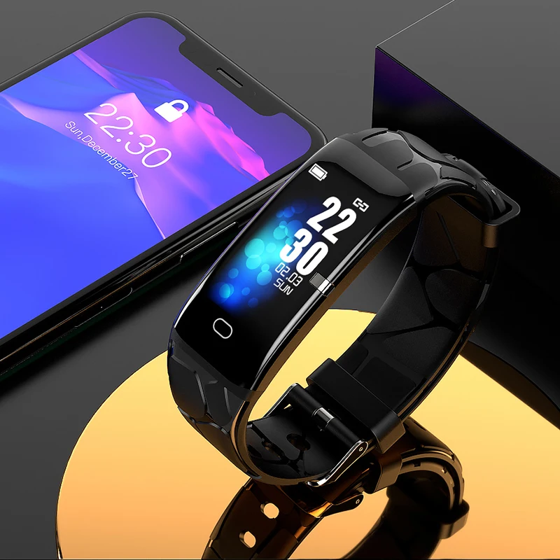 LIGE Smart Armbånd IP68 Vandtæt Sport Smart Ur Mænd Til Iphone ios pulsmåler Blodtryk Funktioner Smart Band