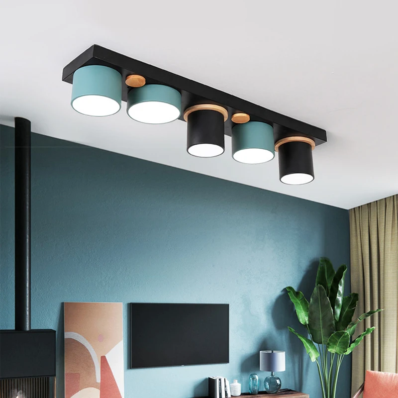 Moderne minimalistisk kreative rektangulære LED 220V loft lampe multi-farve stue, soveværelse korridor midtergangen cafe hotel armatur