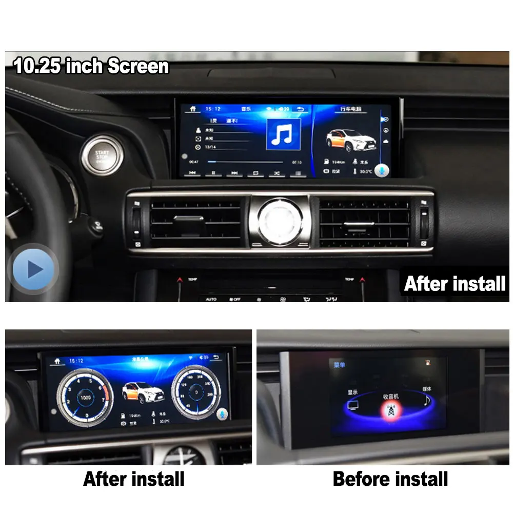 For Lexus IS350-2018 Bil Android Multimedia Carplay GPS-Navi-Navigation-Afspiller Radio Stereo WiFi DVD-HD-Skærm