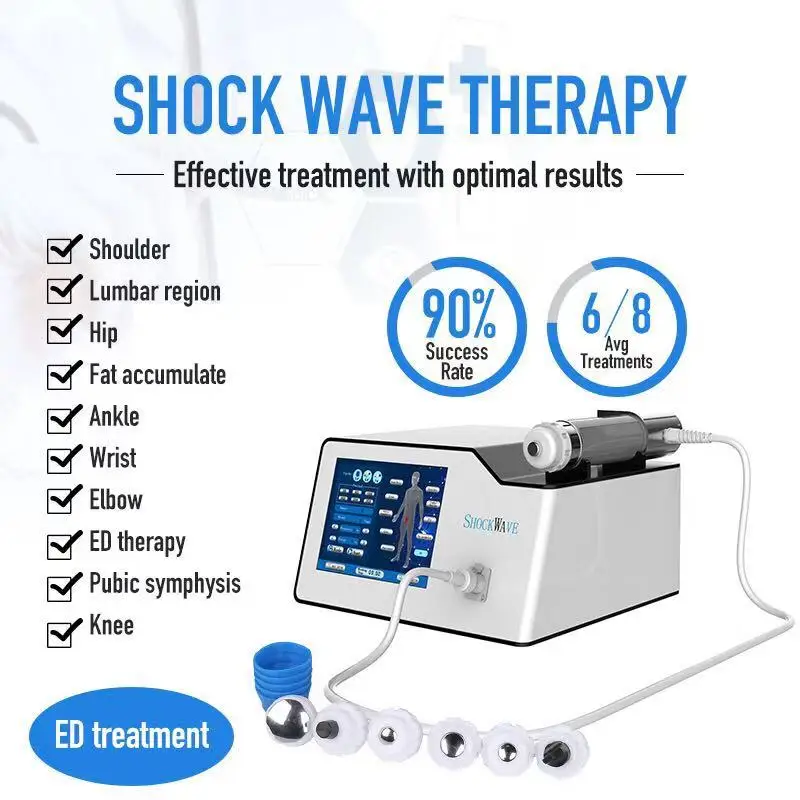 Nyt System Ekstrakorporale Shock Wave Therapy Maskine Akustiske Bølge Shockwave Terapi Til Lindring Af Smerter Erektil Dysfunktion Udstyr