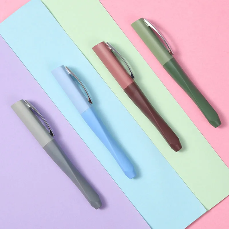 Nye Fountain Pen Sæt Farve Pen Tilfælde, Gave Serie Studerende Papirvarer Fountain Penne 0.38 mm spids