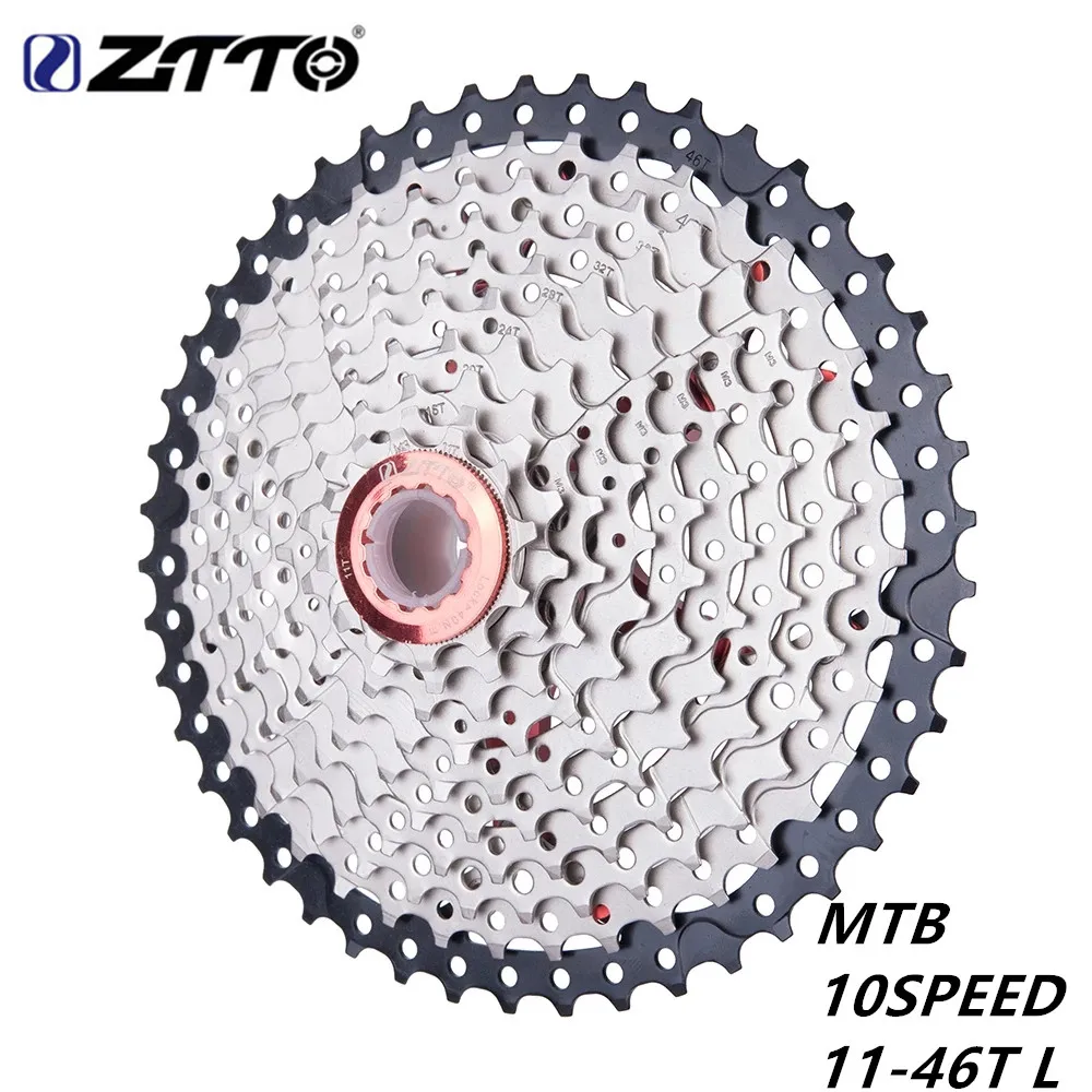 ZTTO MTB10S 46T svinghjul MTB tandhjul 10 speed 11-46T bred forholdet svinghjul for M590 M6000 M610-M780 X7 cykel tilbehør