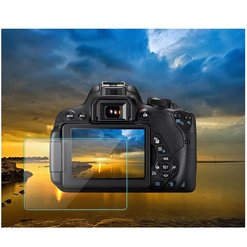 3x Hærdet Glas Skærm Protektor til Canon EOS R M100 M50 M6 M5 M3-M10 70D 80D 100D 200D 700D 750D 800D 1200/1300D 1500D 2000D
