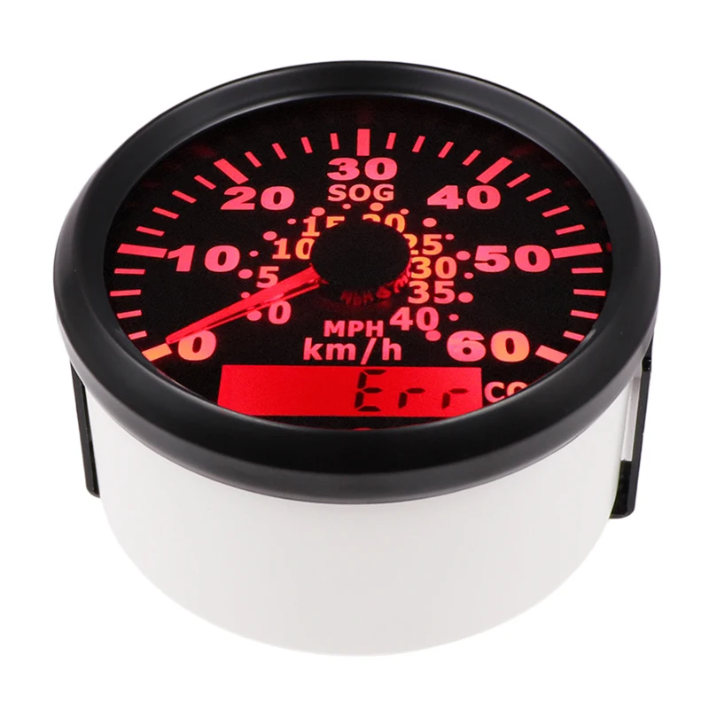 Vandtæt GPS Speedometer Sporvidde for Båd Marine Bil 120Km/h Kilometertæller med Speedo Sensor-og GPS-antenne