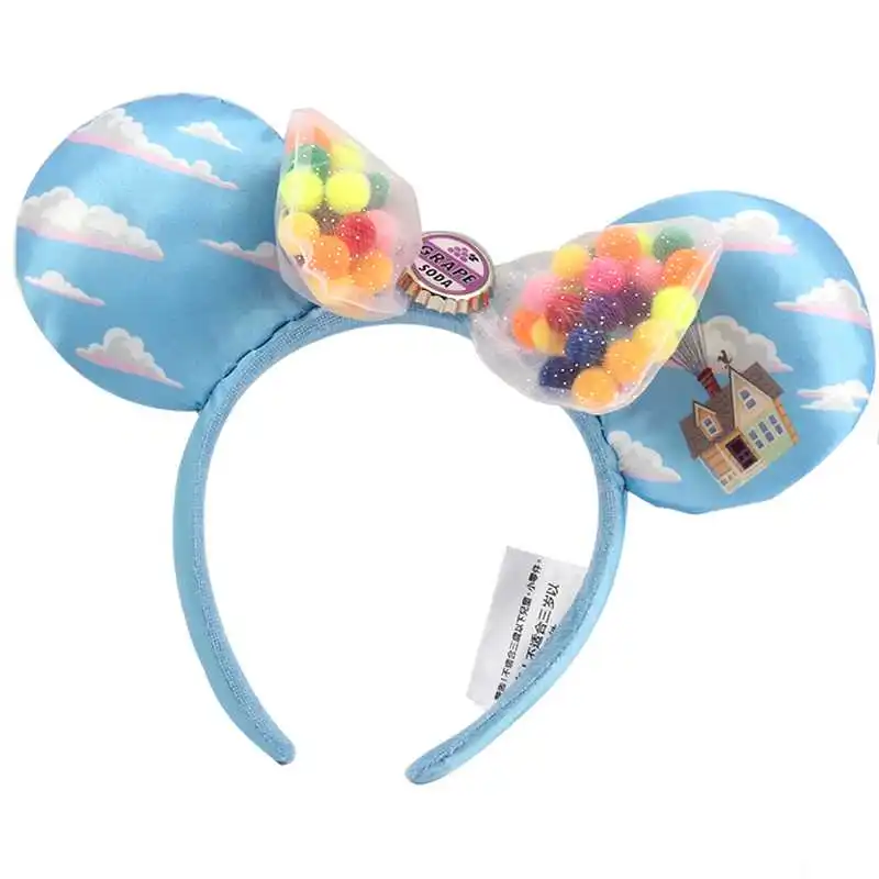 Nye Disney Princess band, Minnie Mitch Paillet, lilla guld blomst jul Hovedbøjle hår buer til piger mickey mouse ører