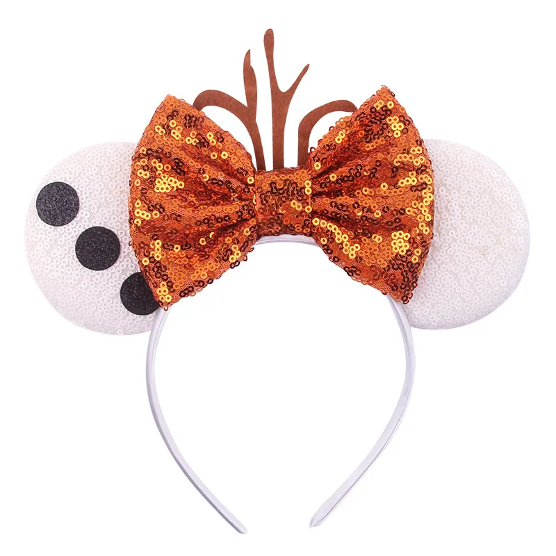 Nye Disney Princess band, Minnie Mitch Paillet, lilla guld blomst jul Hovedbøjle hår buer til piger mickey mouse ører