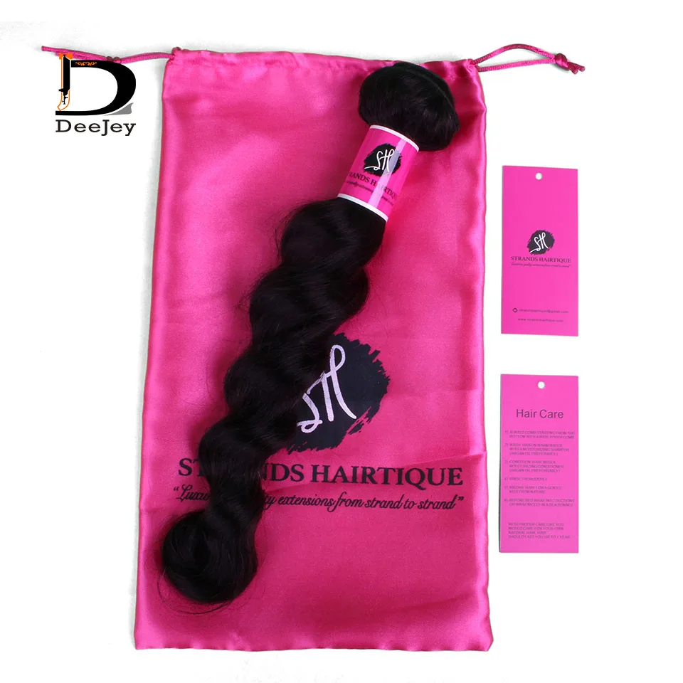 Brugerdefineret mærke trykt hår emballering hår bundter wraps og hår hang tags og satin hair tasker 1100pcs masse