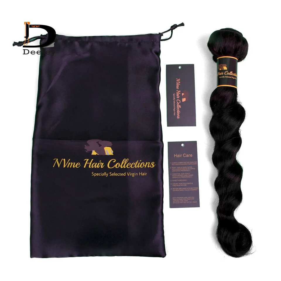Brugerdefineret mærke trykt hår emballering hår bundter wraps og hår hang tags og satin hair tasker 1100pcs masse