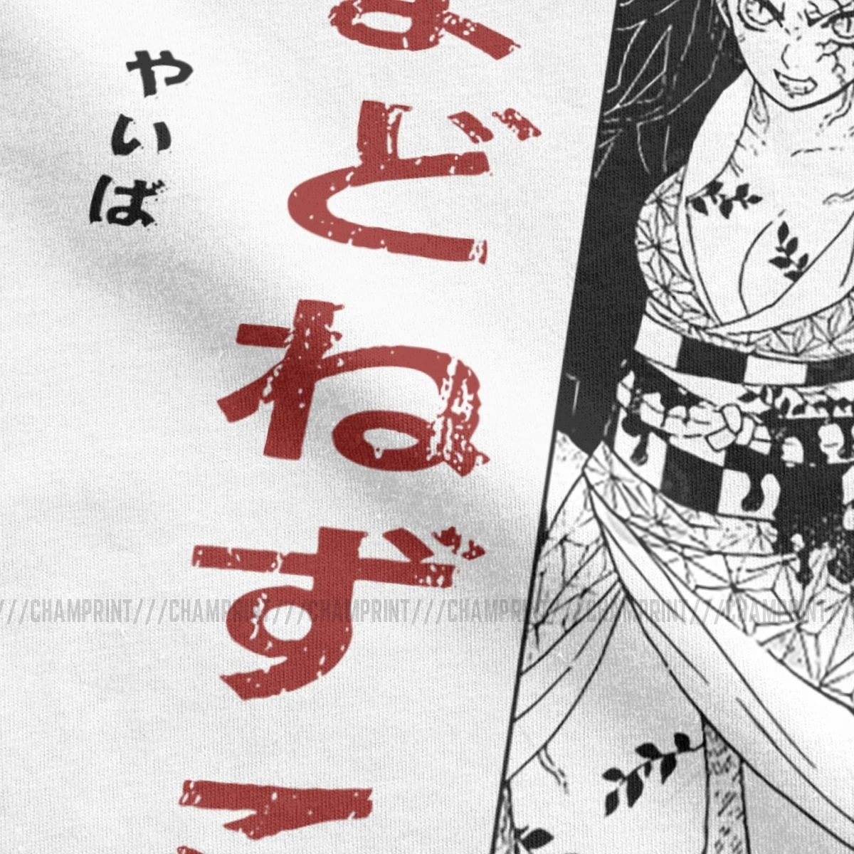Mænd T-Shirts Nezuko Kimetsu Ingen Yaiba Bomuld Tee Shirt Kort Ærme Demon Slayer Kamado Tanjirou Anime, Manga T-Shirt Plus Størrelse