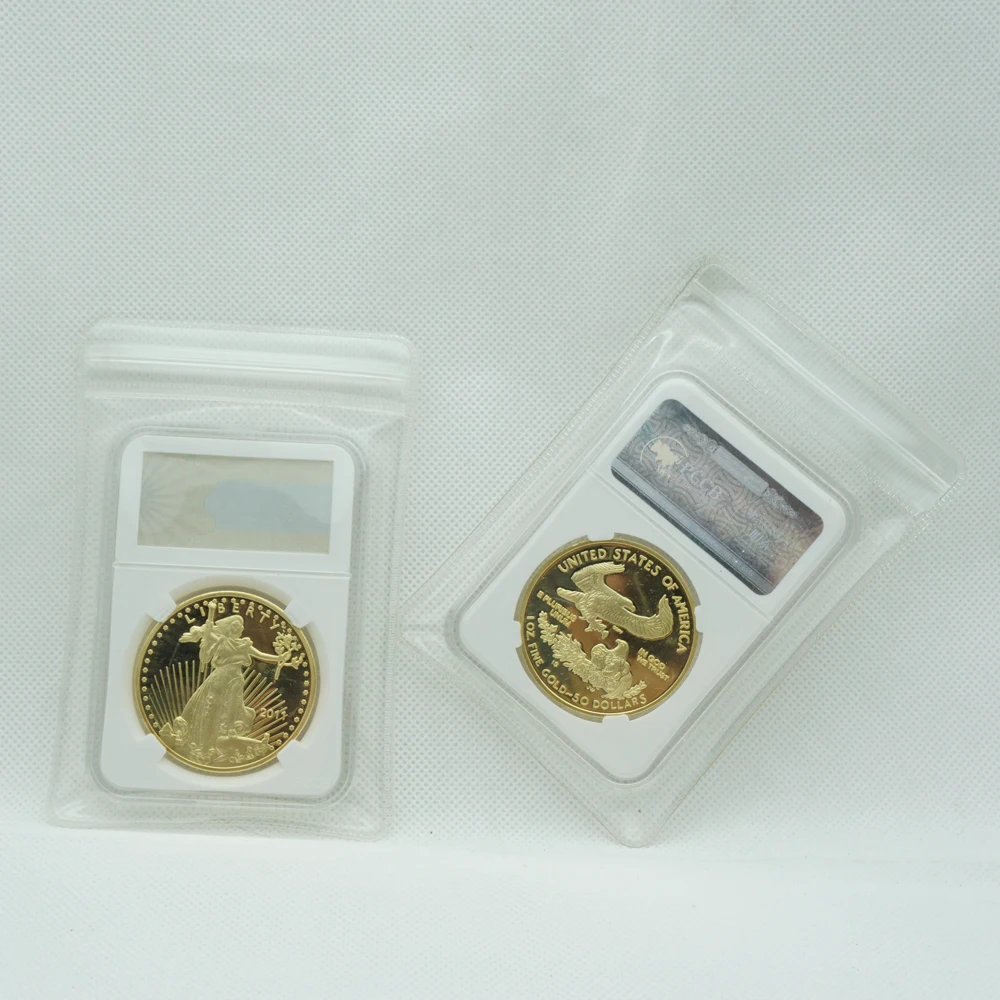 Ikke magnetiske Hot salg 2011 USA American gold Eagle en troy ounce .999 Bullion coin Høj kvalitet American eagle med PCCB sag