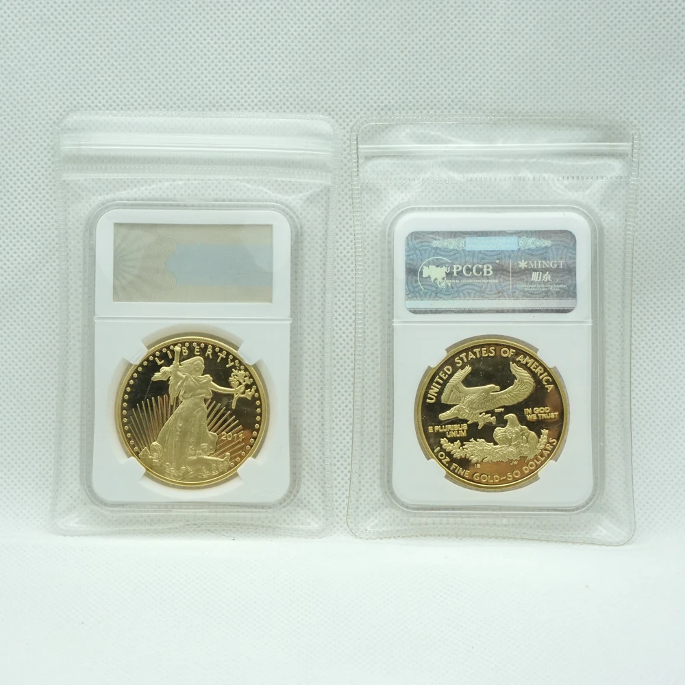 Ikke magnetiske Hot salg 2011 USA American gold Eagle en troy ounce .999 Bullion coin Høj kvalitet American eagle med PCCB sag