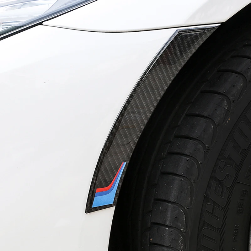 Auto Hjul Øjenbryn Beskytter Strip Trim Mærkat Universal Til BMW E46 E60 E90 F10, F30 F34 F01 E84 X5 E70 G20 G30 Bil Tilbehør