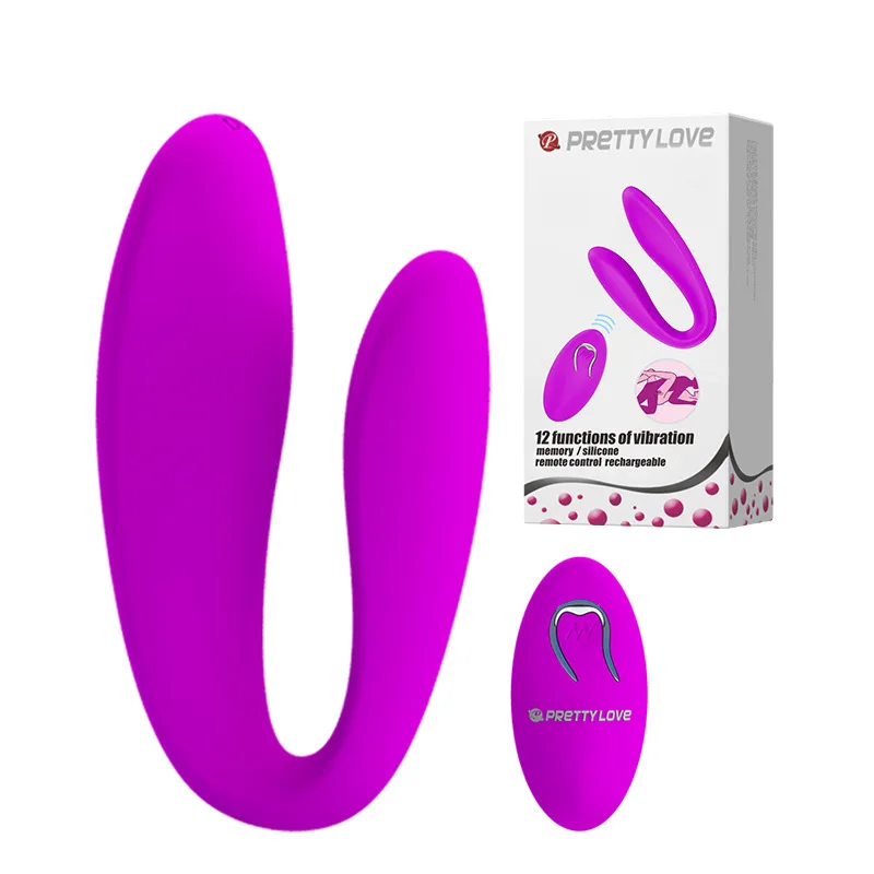 Smuk kærlighed 12 speed Vibrator silikone vibe-æg U-form Vandtæt G-spot remote control Klitoris dildo vaginal Sex Toy par