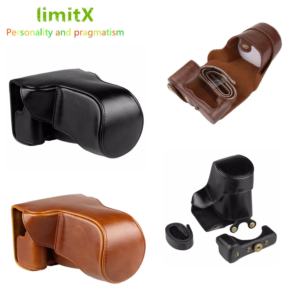 LimitX PU Læder kamerataske Hard case cover Tasker Til Fujifilm X-A5 XA5 X-A20 XA20 15-45mm objektiv Digital Kamera