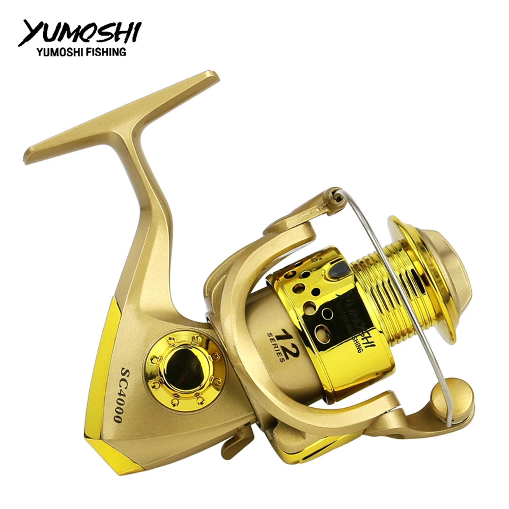 Yumoshi SC Serien Plast Galvanisering fiskehjul 8BB Forsynet med Spinning Reel Hånd-Hjul Til Havet Pod Rock Fiskeri Ny Stil