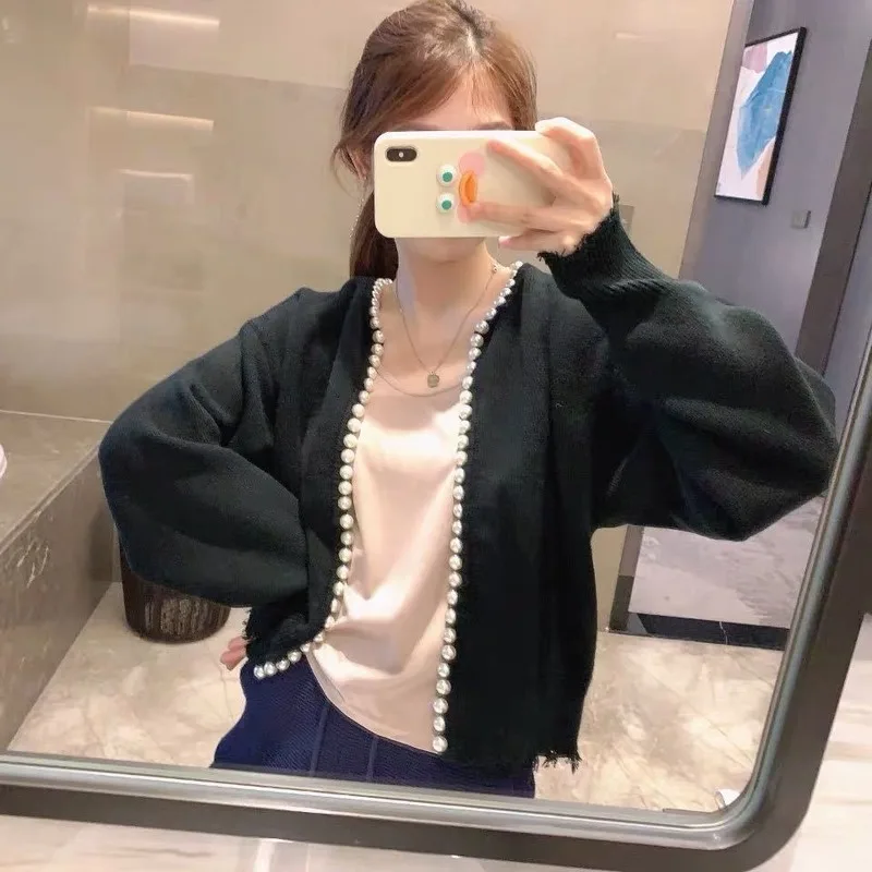 Foråret Sweater Cardigan Kvinder Elegante Designer Kintted Cardigan Kvindelige Kontor Dame Japansk Koreansk Stil Sweater Frakke Kvinder 2021