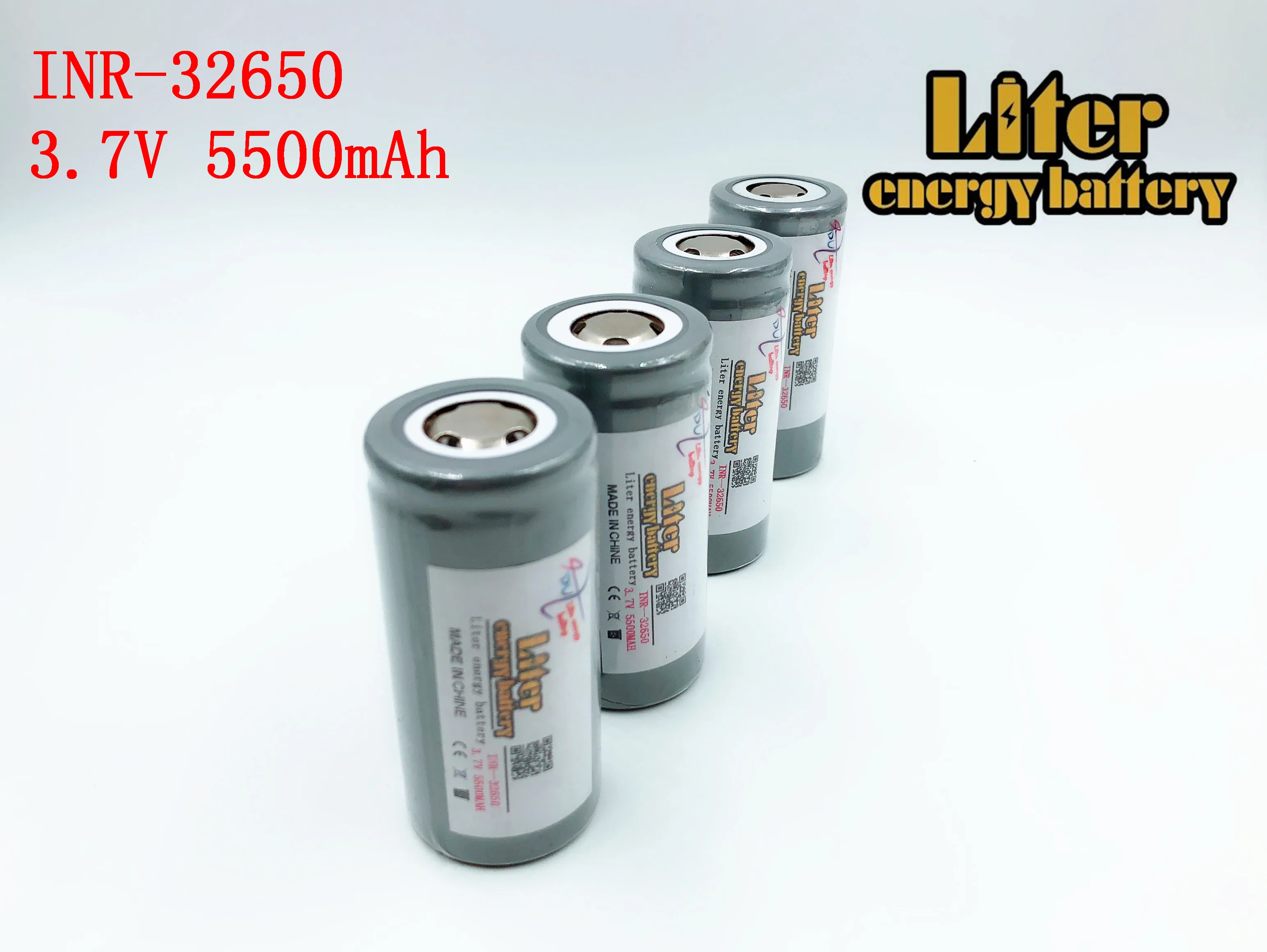 Høj Kapacitet 5500mAh 3,7 V 32650 Li-ion Genopladeligt Batteri med 18A afladningsstrøm for LED Lygter Forlygter