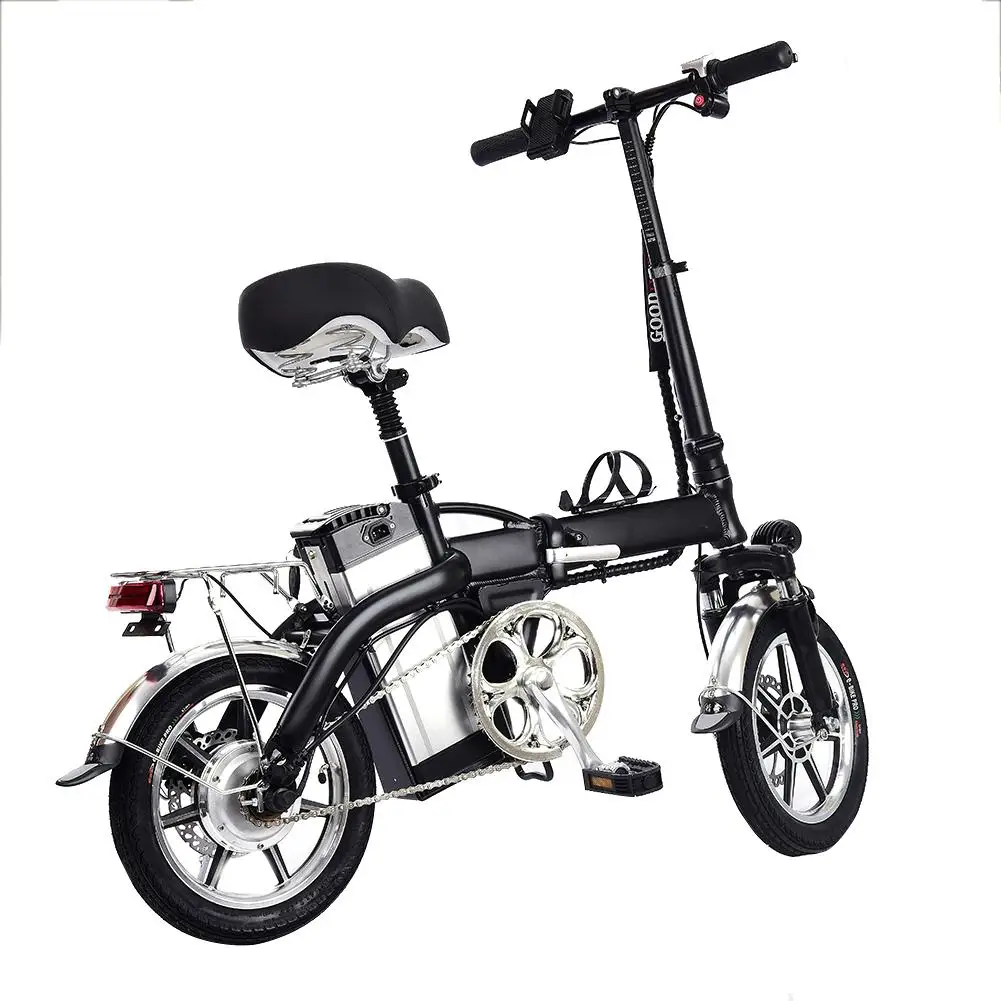 Ny El-Bike14 Tommer Lithium Batteri Cykel Sammenklappelig Cykel 35 KM/T Maksimal Hastighed 350W High-speed Motor E Cykel