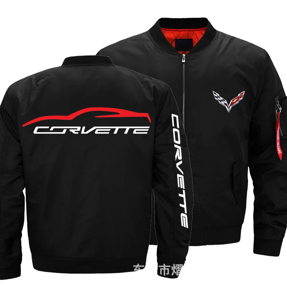 2020 NY Herre Corvette jakke Wintter Varm Slim Fit Flyve Pilot jakke Bil Logo Print Sweatshirt Hip Hop Mandlige Tøj