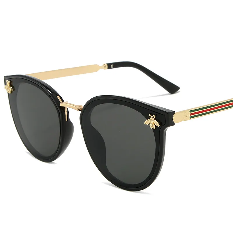 2020 luksus bee Fashion for women Solbriller Mænd Pladsen Brand Design Overdimensionerede solbriller Oculos Retro mandlige strygejern uv400