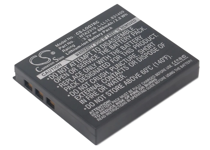Cameron Sino 600mAh Batteri L-LL11, NTA2319 for Logitech G7 Cordless Laser Mus, M-RBQ124, MX Air