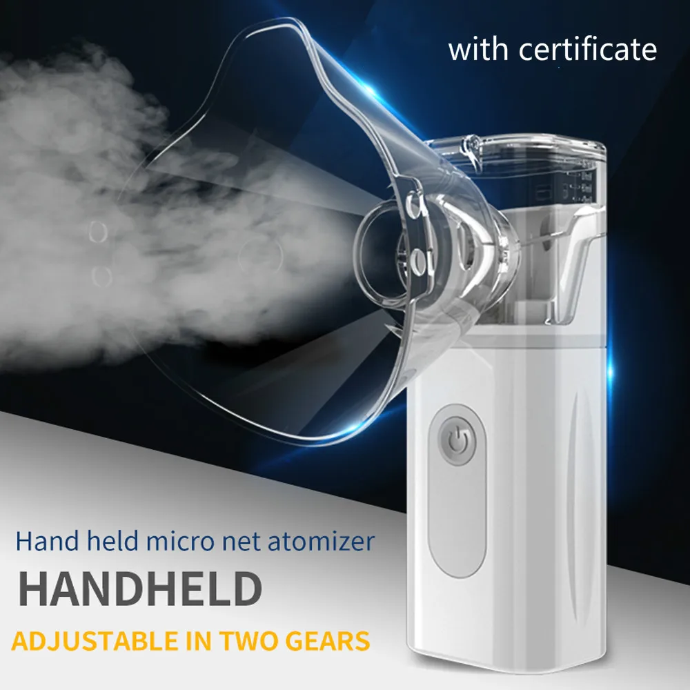 Bærbare Tavs Nebulizer Håndholdte Autoclean Inhalerer Nebulizer for børn, Voksne Forstøver Mesh Astma Inhalator Inhalador