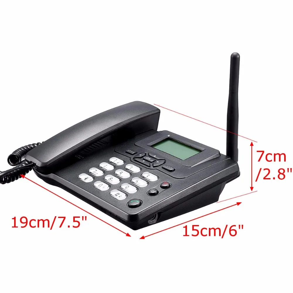 GSM SIM Trådløse Telefon vægbeslag Stationære telefon Med FM Radio Faste Radio fone til hjemmet og kontoret kablede fastnet telefon