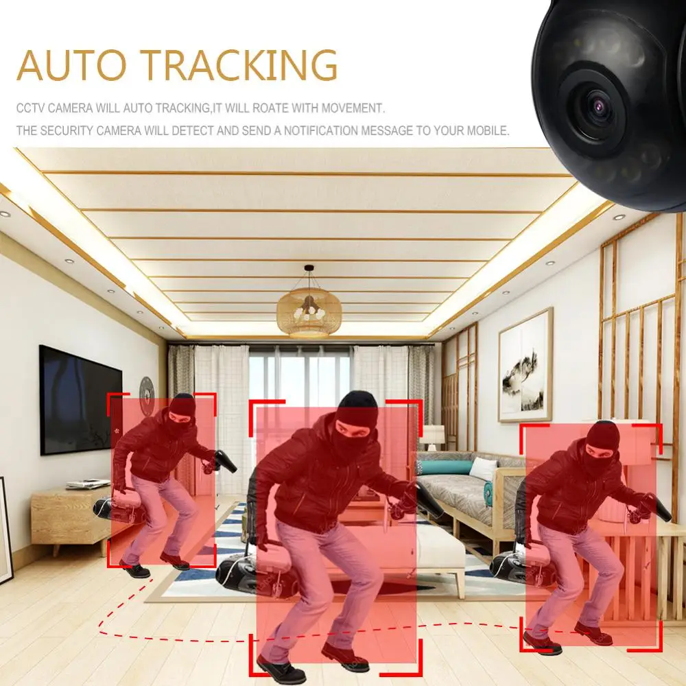 ZJUXIN 3MP PTZ Wifi IP-Kamera CCTV Sikkerhed Auto Tracking To-vejs audio Kamera ONVIF AI Menneskelige Opdagelse Udendørs Trådløse Cam