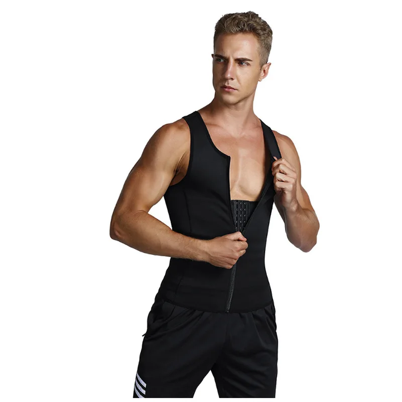 Komprimering Shirt Til Mænd Vægttab Workout Undershirts Slankende Vest Organ Shaperen Talje Træner Tank Tops Shapewear