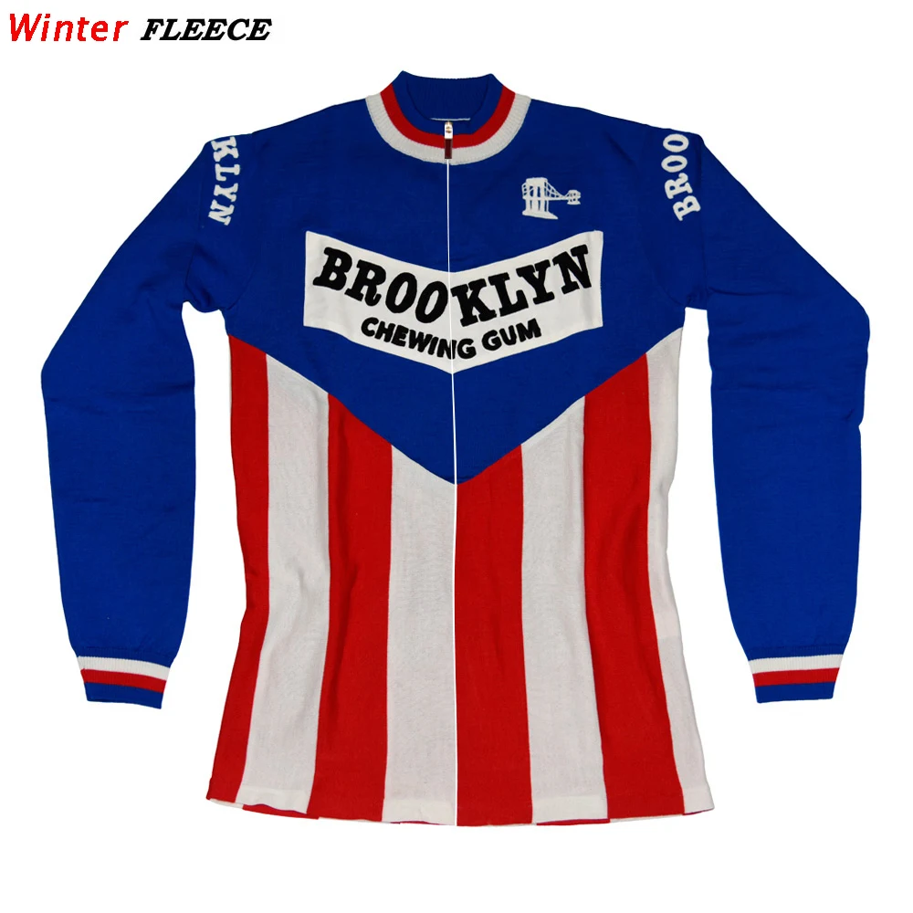 Tynd NYE mand, blå rød langærmet trøje sort trousersCycling Sæt Fleece Vinter & tynd cykling tøj slid