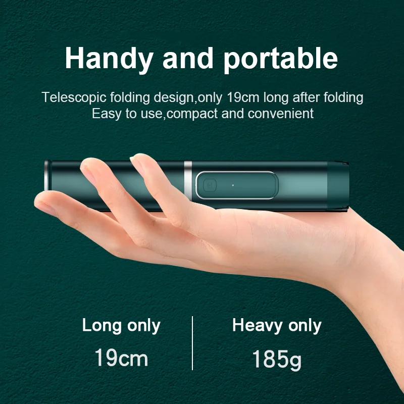 3-i-1 Wireless Bluetooth Selfie Stick Stativ, der kan Forlænges Mini Monopod Universal Til iPhone X XS MAX 8 7 6s Xiaomi Huawei, Samsung