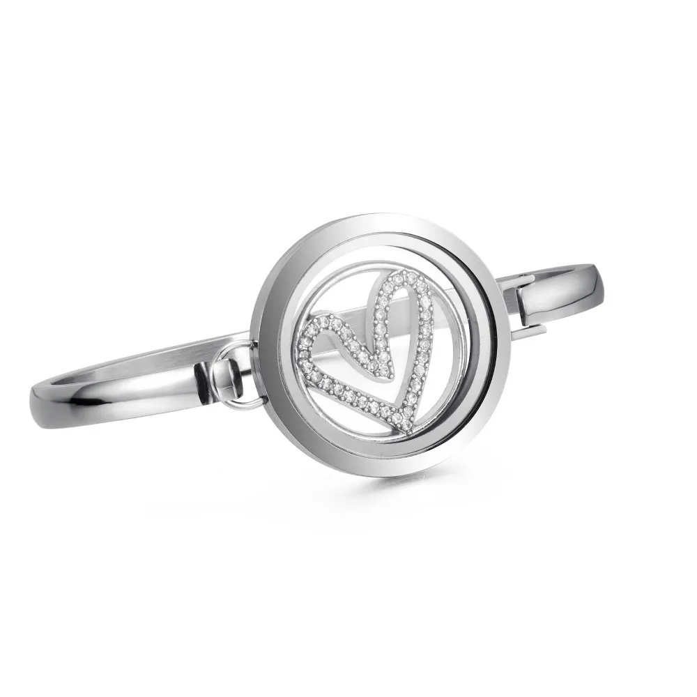 Top kvalitet Rustfri stål flydende medaljon armbånd smykker kan passe typer af charms